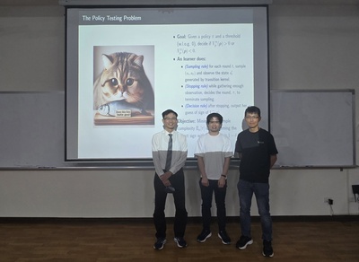 王柏安助理教授專題演講：Policy Testing in Reinforcement Learning圖片